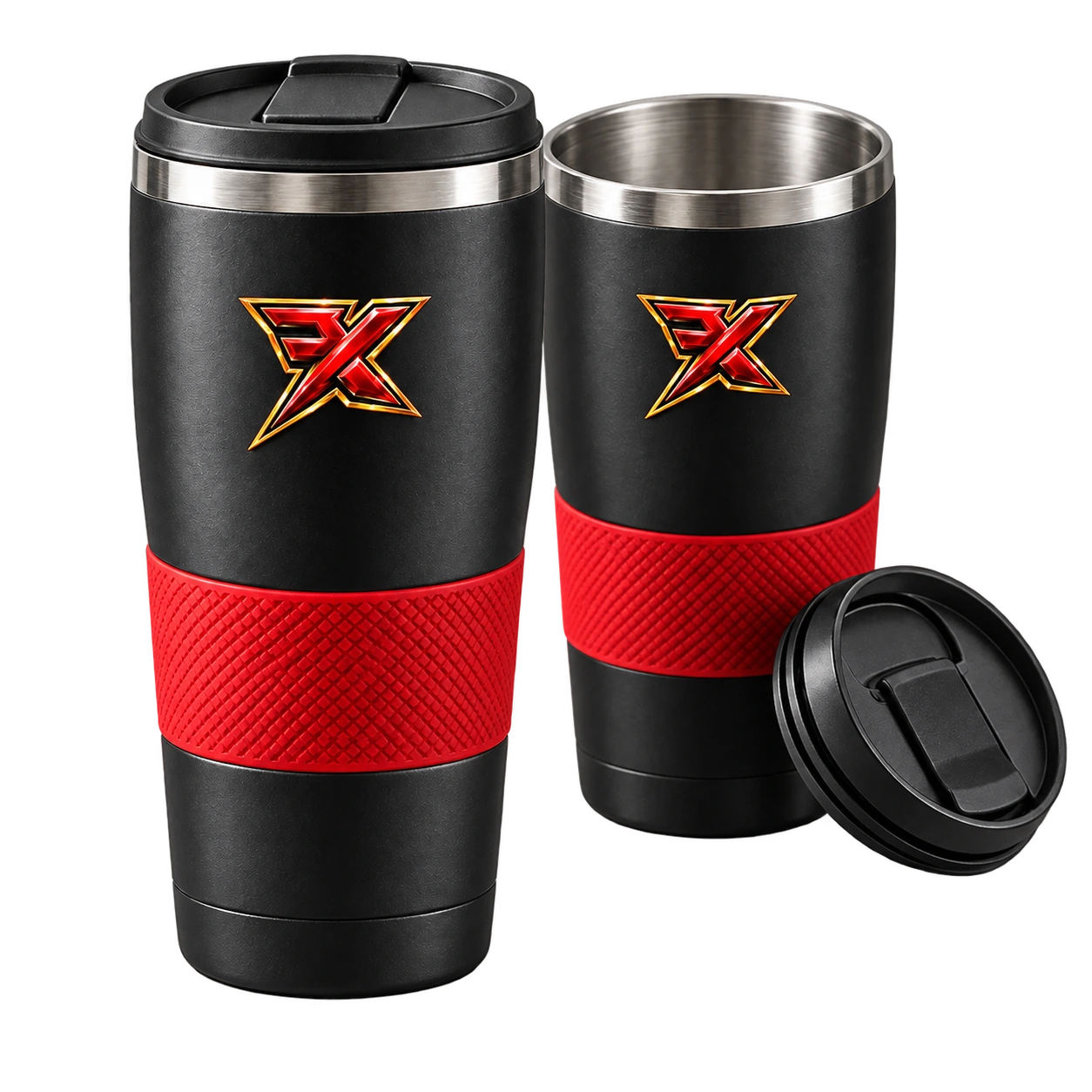 XFG thermal tumblers and lid — design concepts